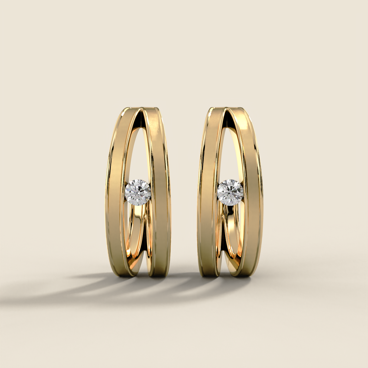Journey Flow Gold Vermeil Hoops, Nickel-Free – Juno & Fern
